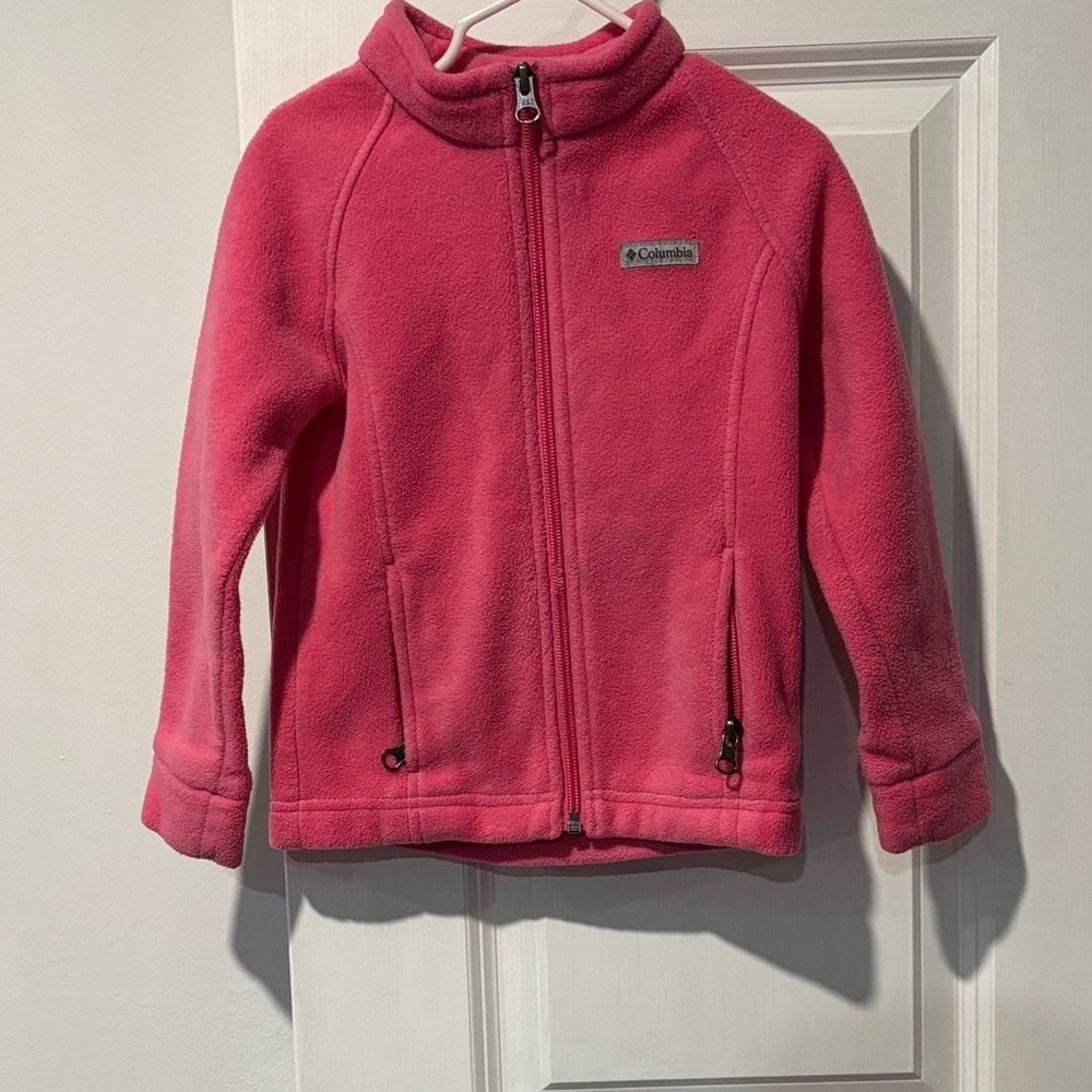 Columbia Vibrant Pink Full-Zip Fleece